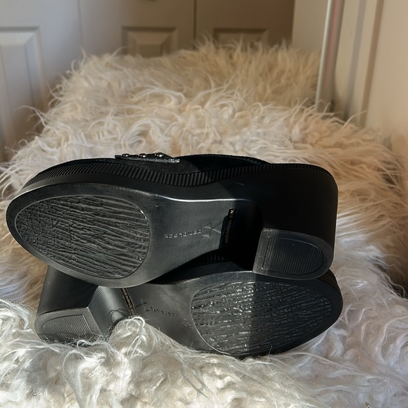 Black suede platform clog by DANIBLACK Size 6 1/2 M - Picture 6 of 8